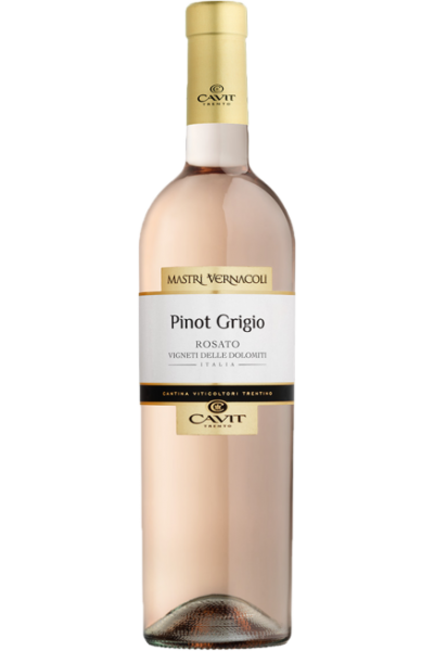 Pinot Grigio Rosato IGT Mastri Vernacoli -étiquette abimée